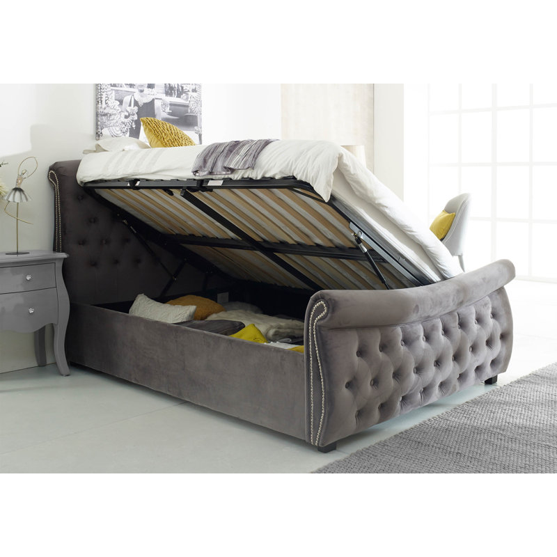 Mercer41 Lucinda Upholstered Ottoman Bed & Reviews Wayfair.co.uk